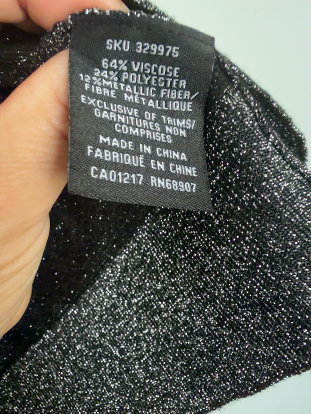 Le Château Metallic Black Silver Cropped Bolero Cardigan XXL - Picture 4 of 4